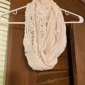 White infinity scarf